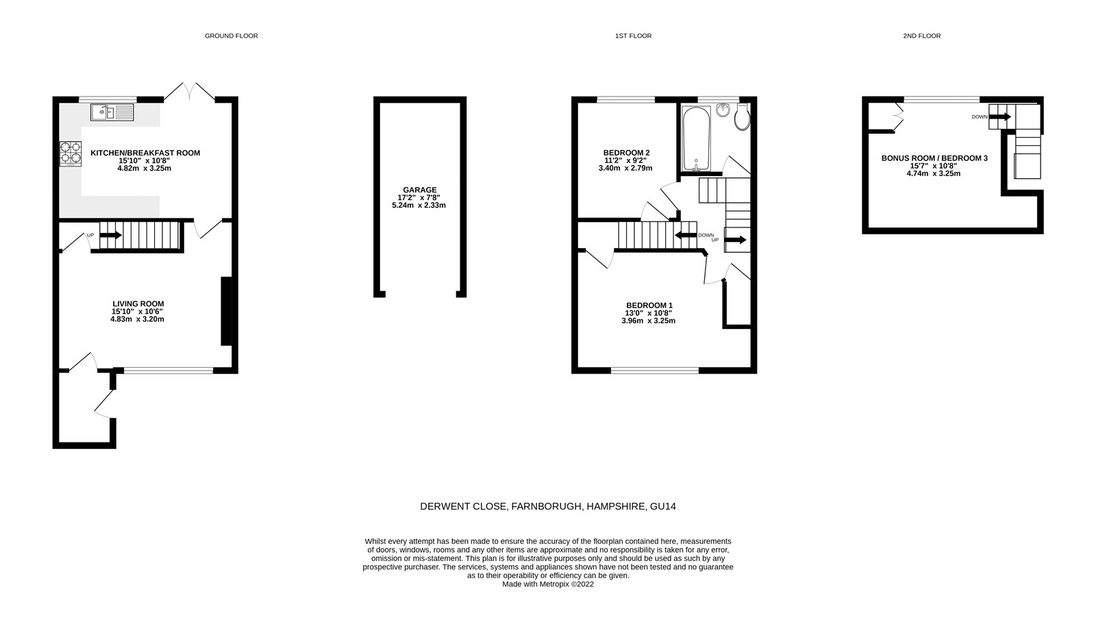 Derwent Close, Farnborough, Hampshire GU14, 2 bedroom terraced house