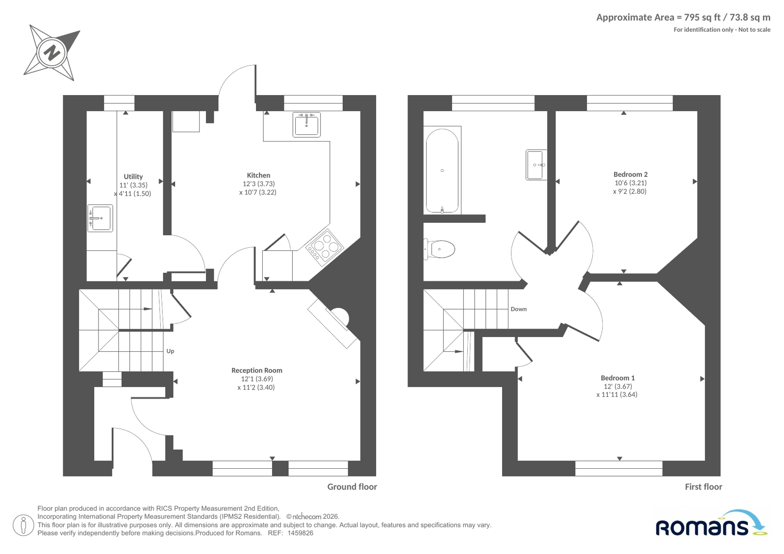313, Headley Road East, Reading floorplan