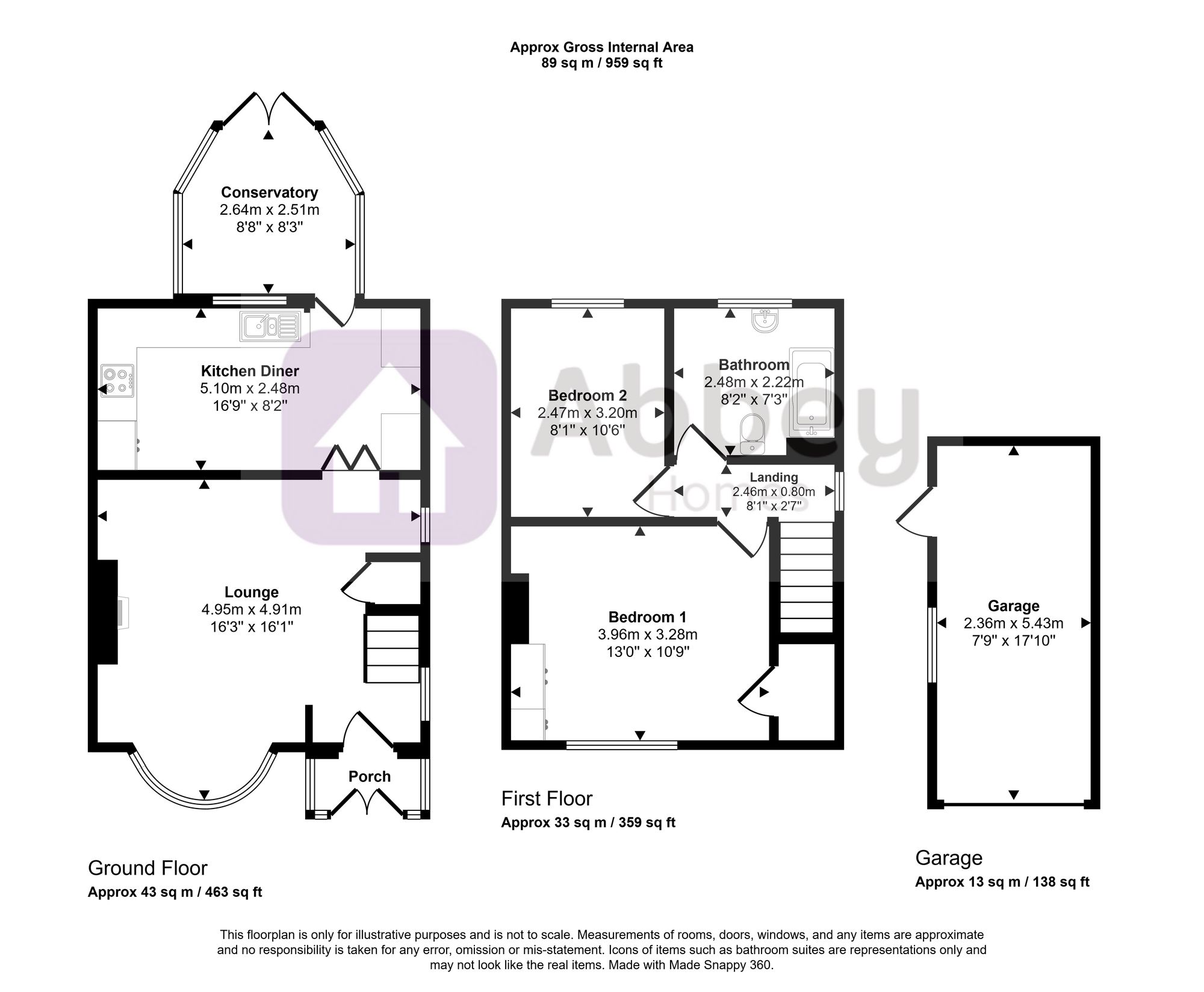 64 Roydene Crescent, Leicester floorplan