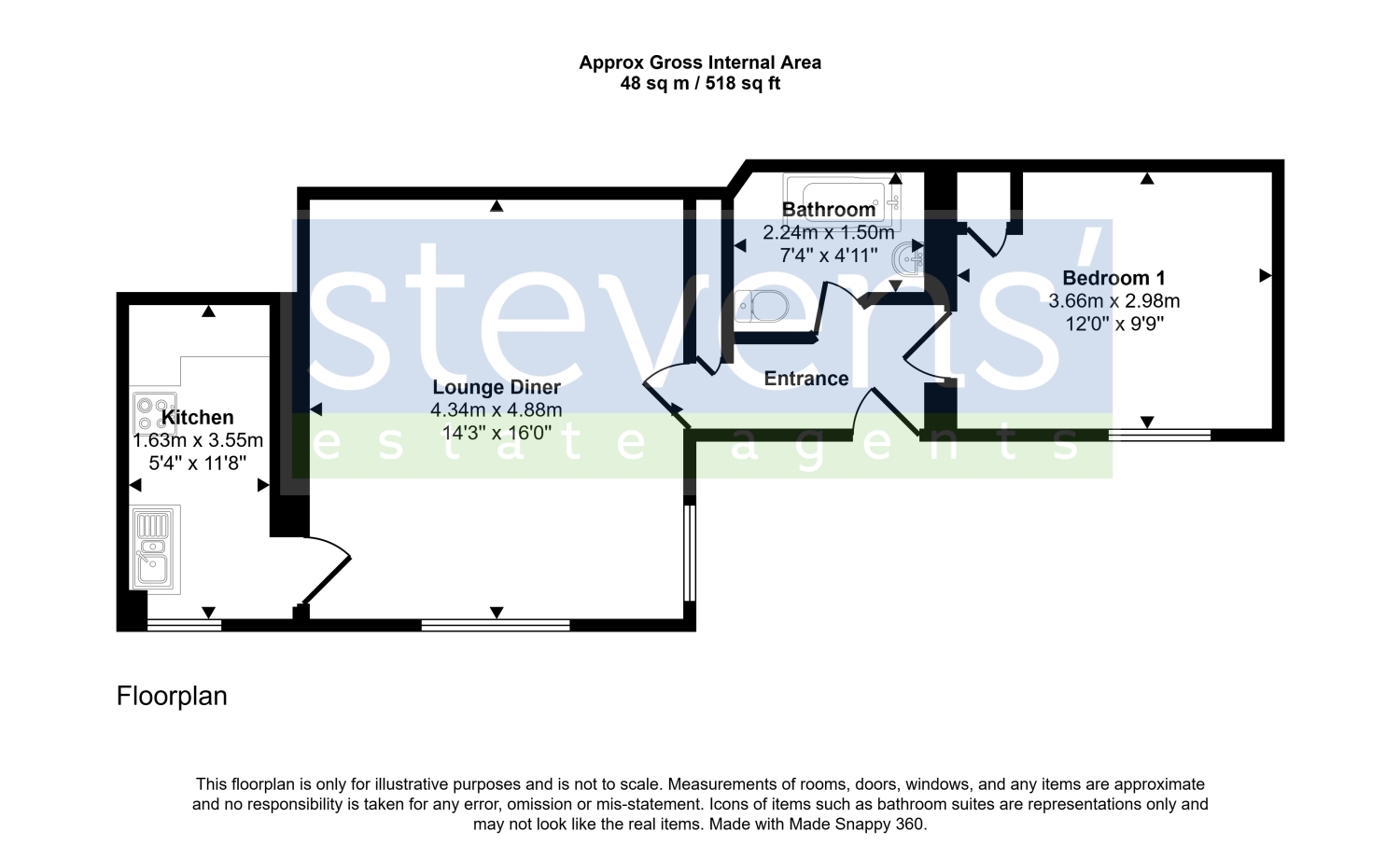 11, St James Court, Okehampton floorplan