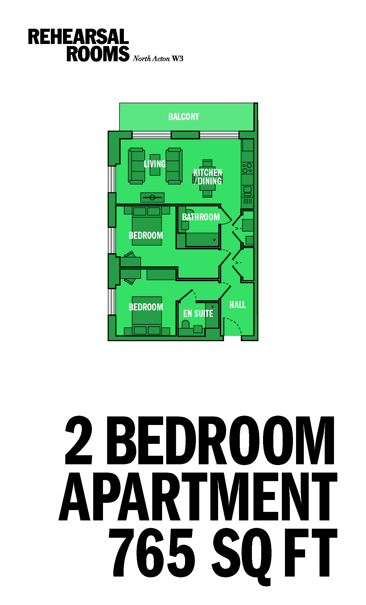 1 Bedrooms Flat to rent in Victoria Road, North Acton W3