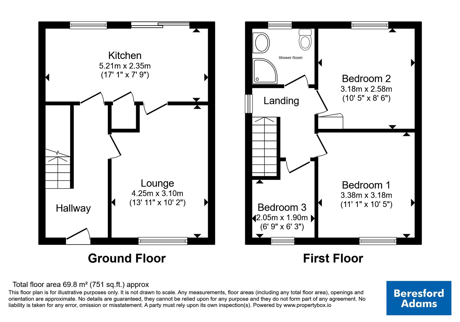 5, Pine Grove, Wrexham floorplan