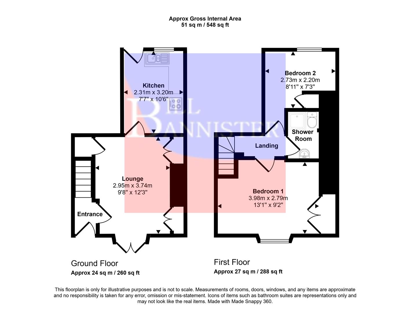 37, Lemon Place, Redruth floorplan