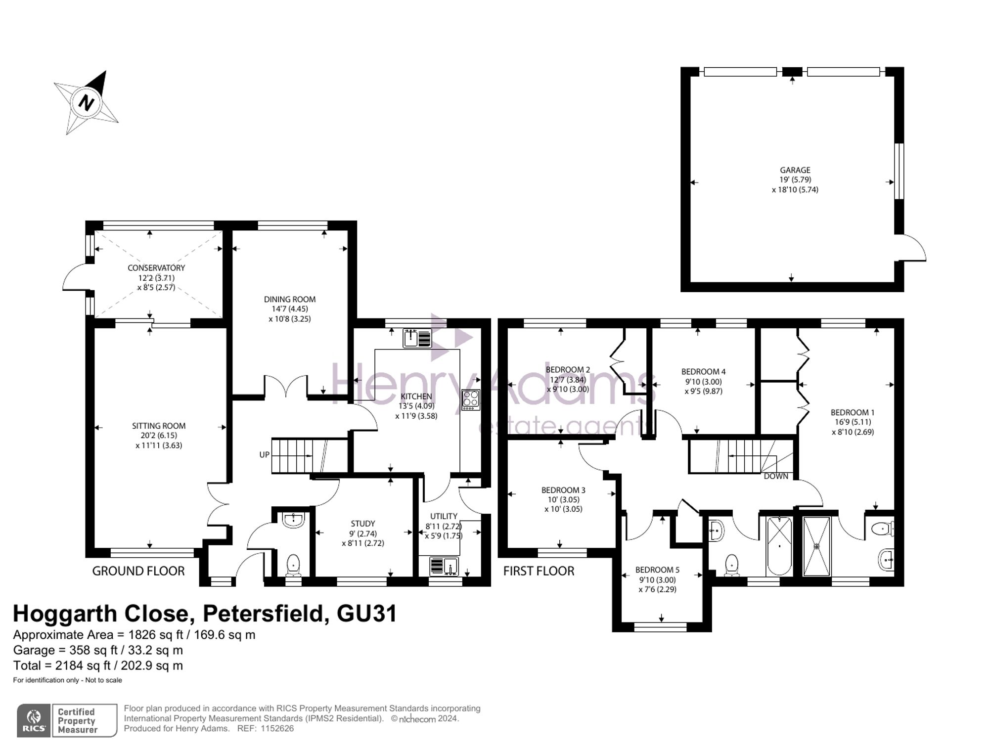 5 Hoggarth Close, Petersfield floorplan