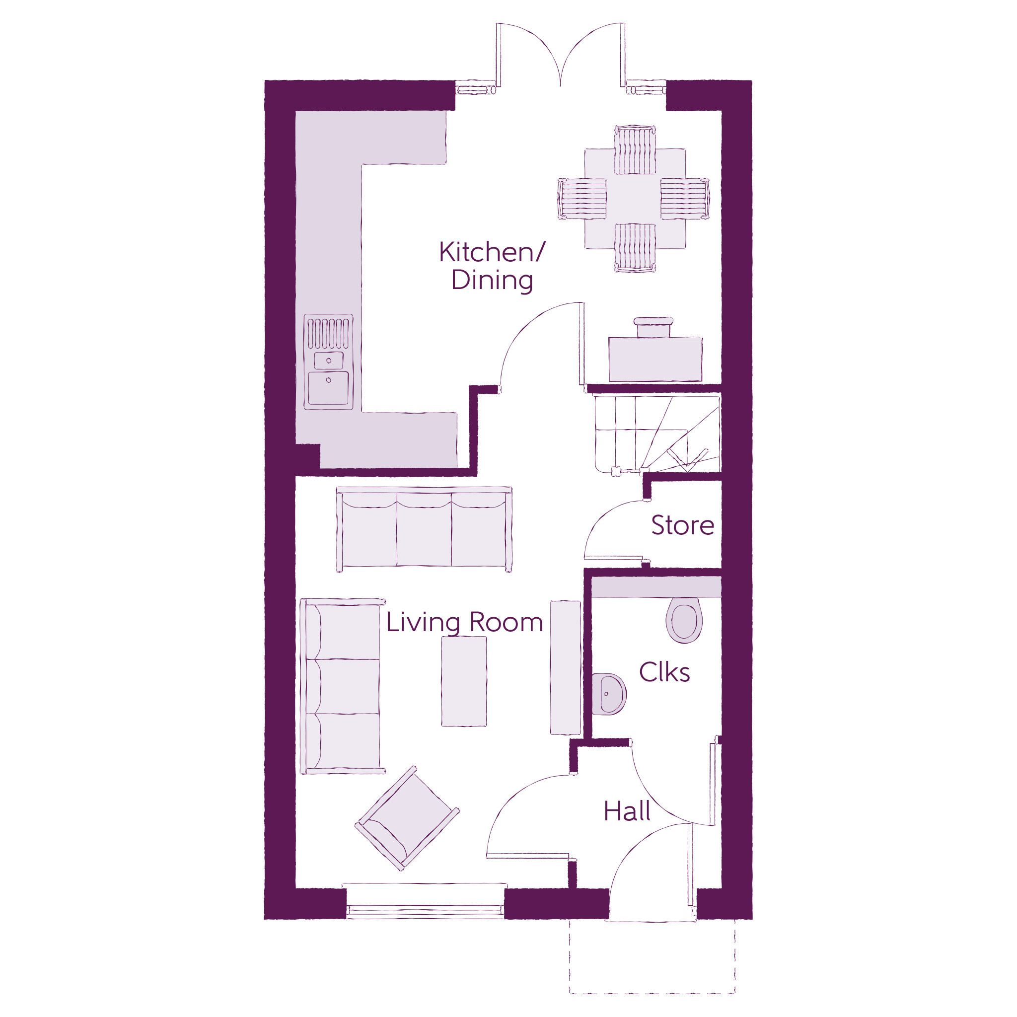 234, Stoke Road, Desborough floorplan