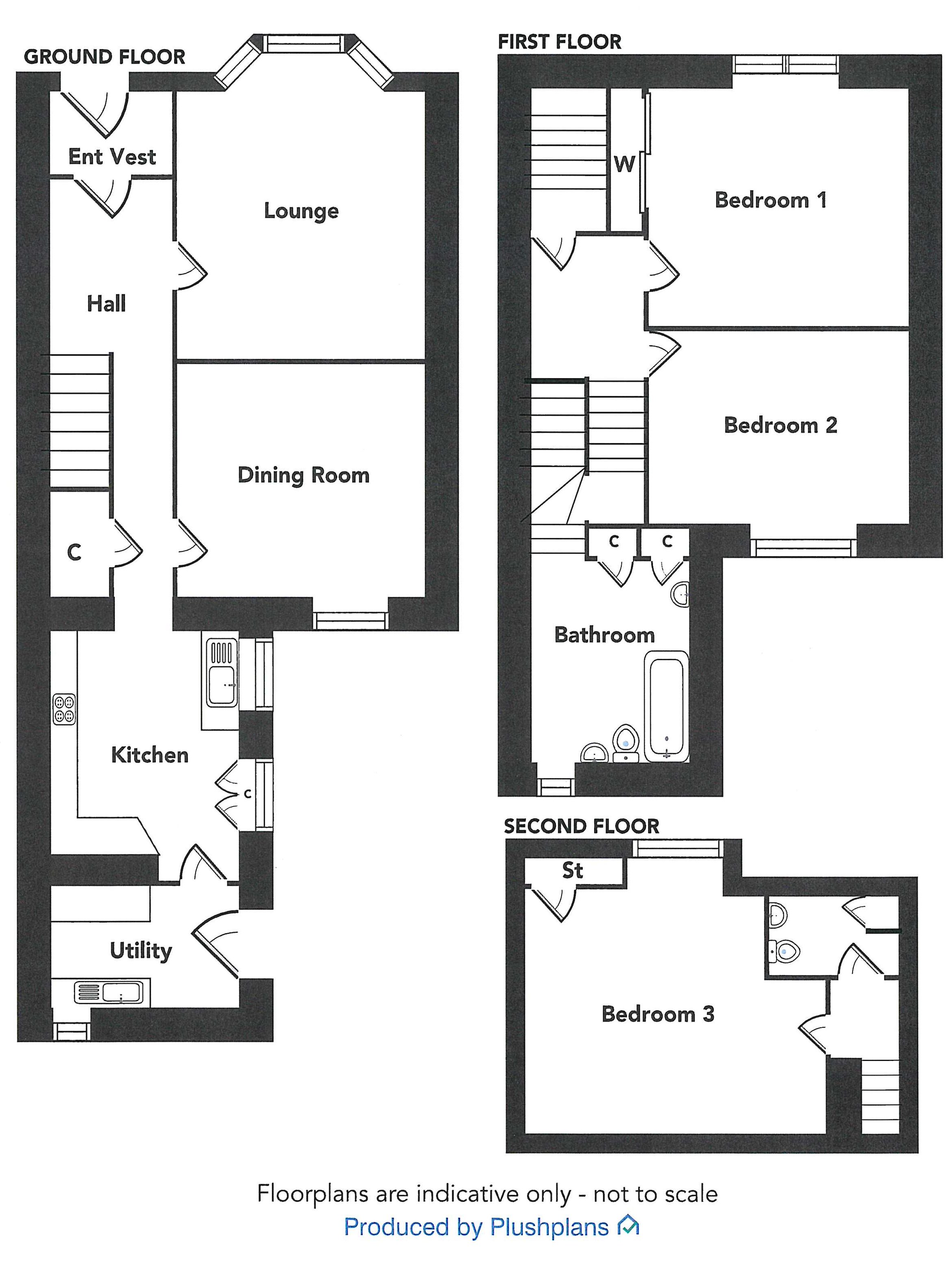 10, Culderry Row, Garlieston floorplan