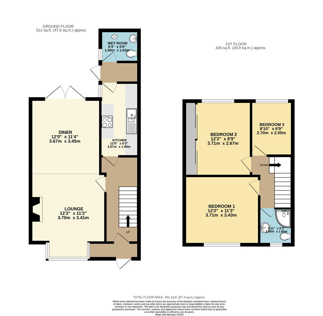 121, North Road, WITHERNSEA floorplan