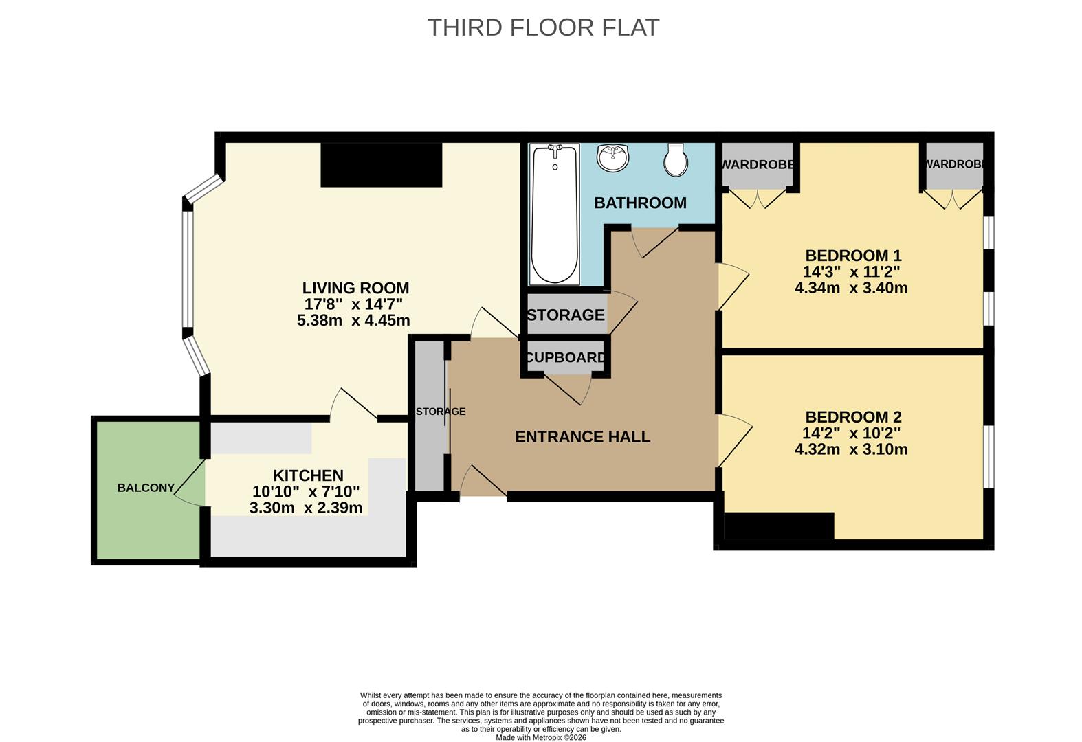F4, 8, West Parade, Bexhill floorplan