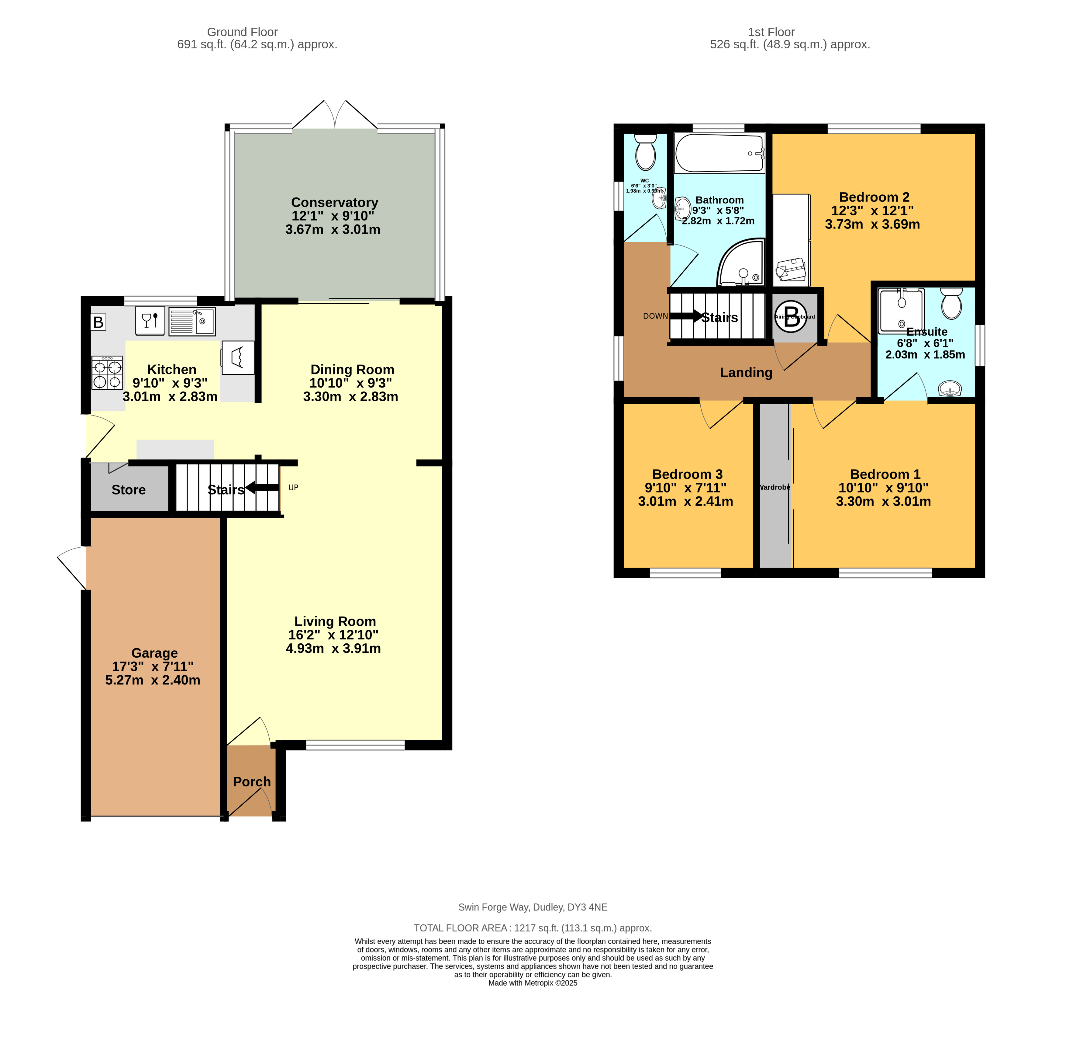 42, Swinforge Way, Swindon floorplan