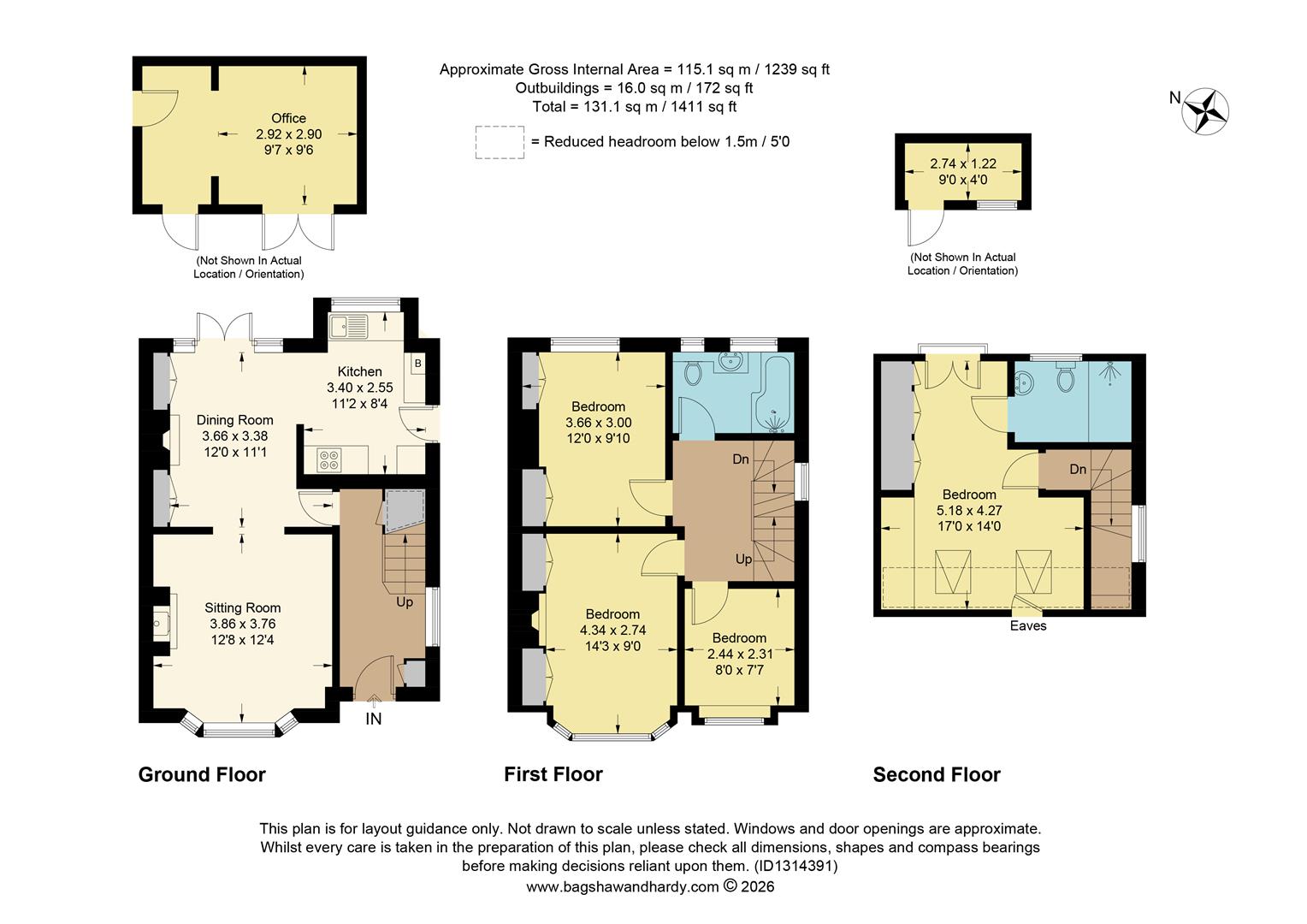 5, Westlands Way, Oxted floorplan