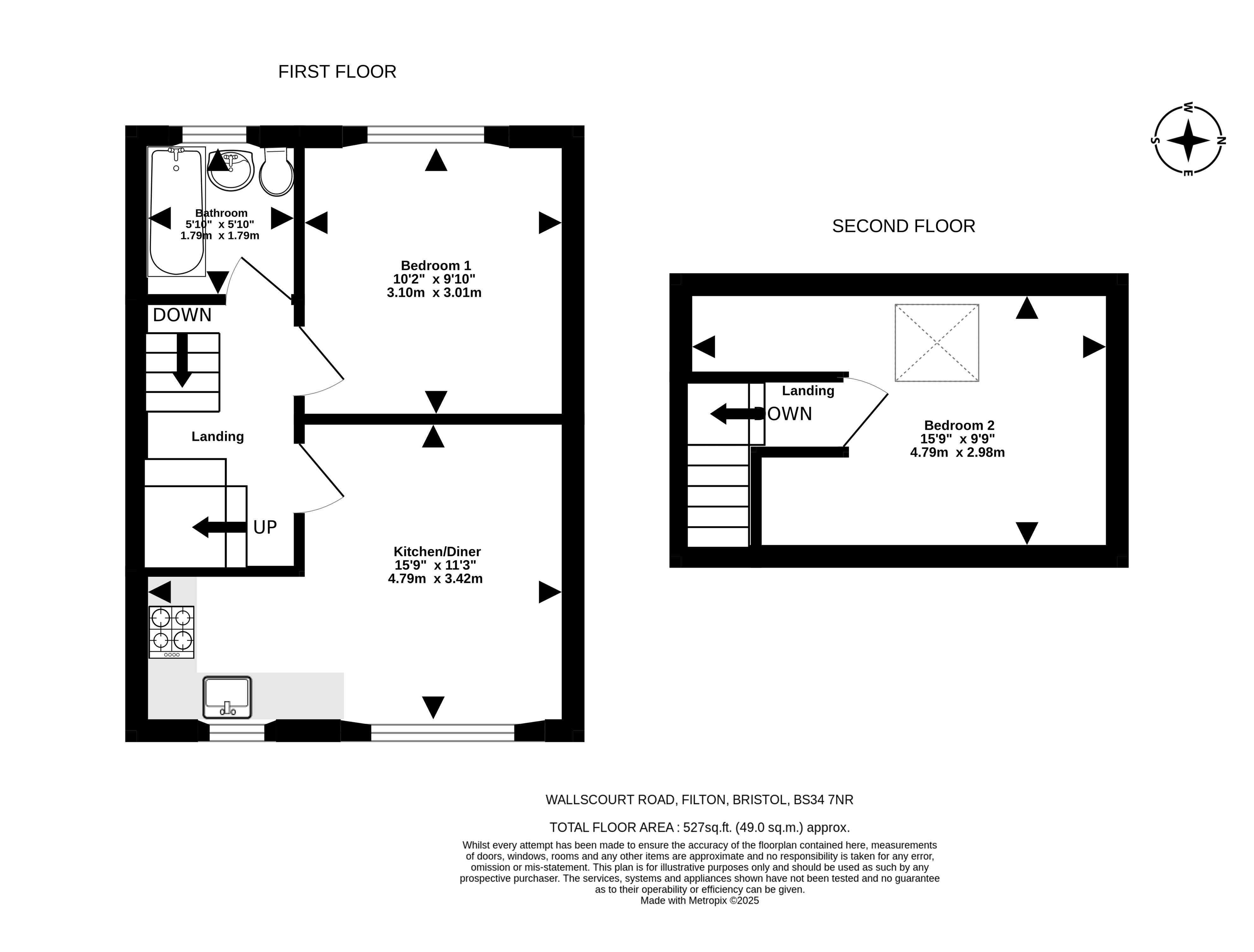Flat 1 21, Wallscourt Road, Bristol floorplan