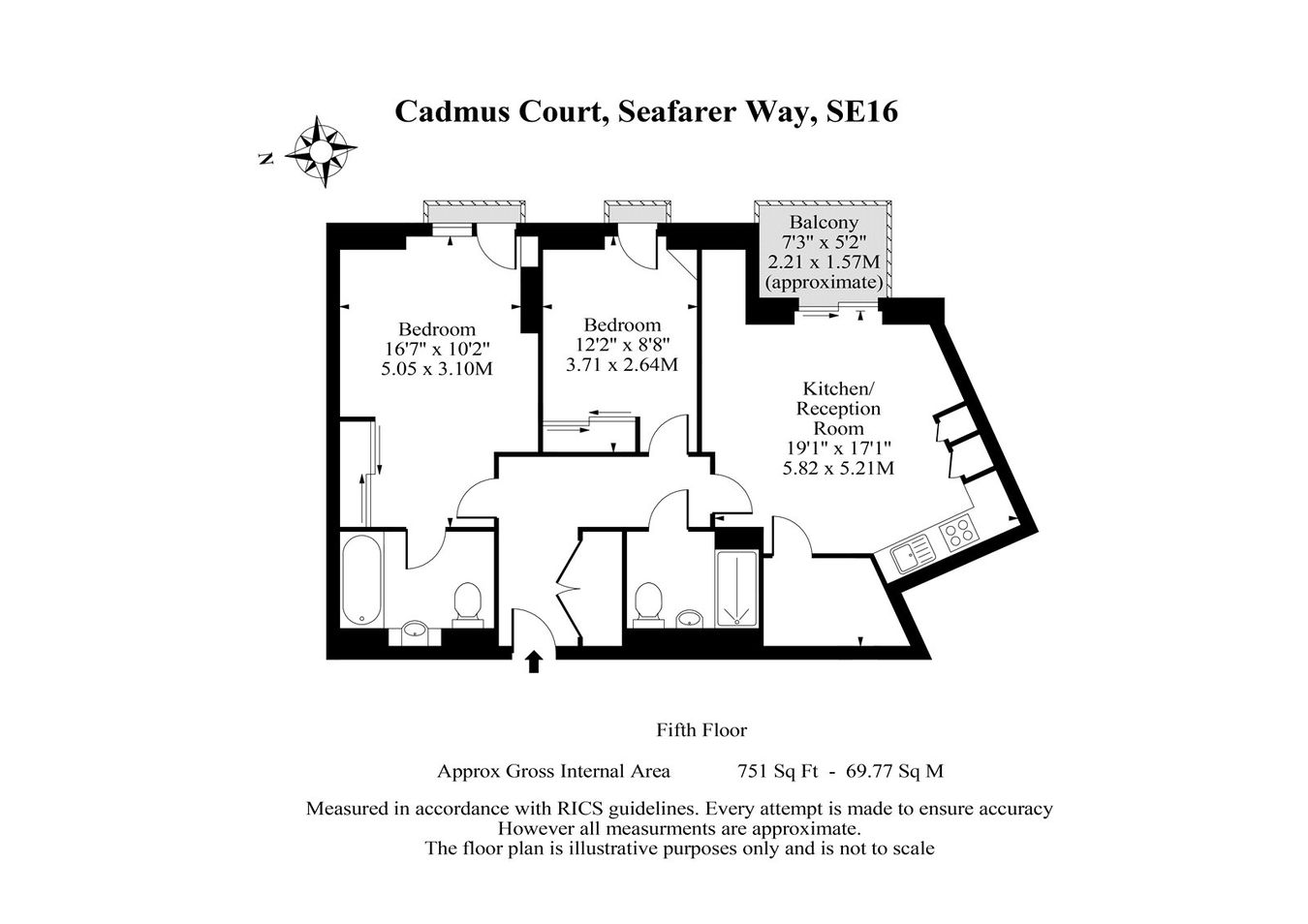 60, Cadmus Court, London floorplan