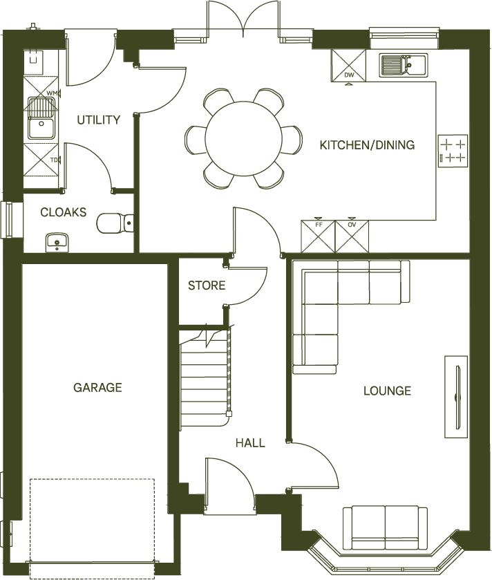 The Wentworth, Lower Hays, Daresbury floorplan