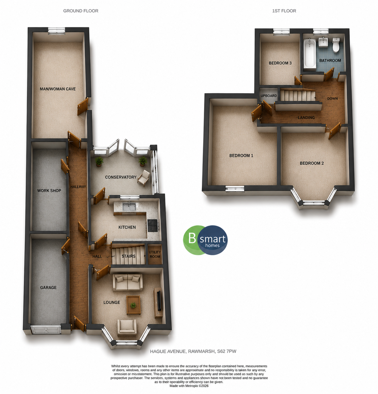 48, Sivilla Road, Mexborough floorplan