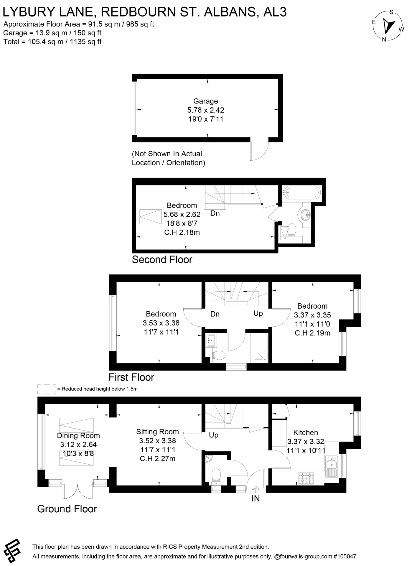 80b Lybury Lane, St. Albans floorplan