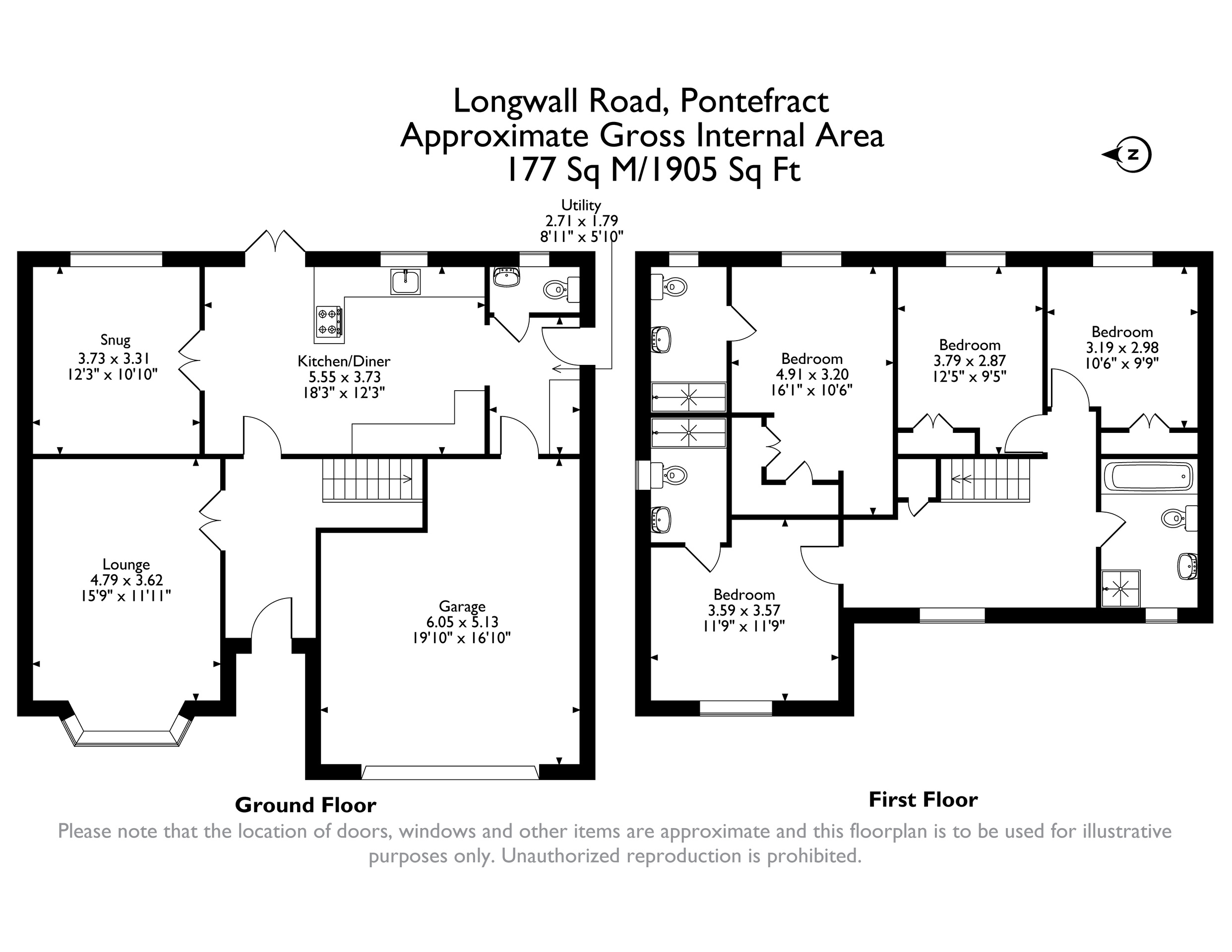 11 Longwall Road, Pontefract floorplan
