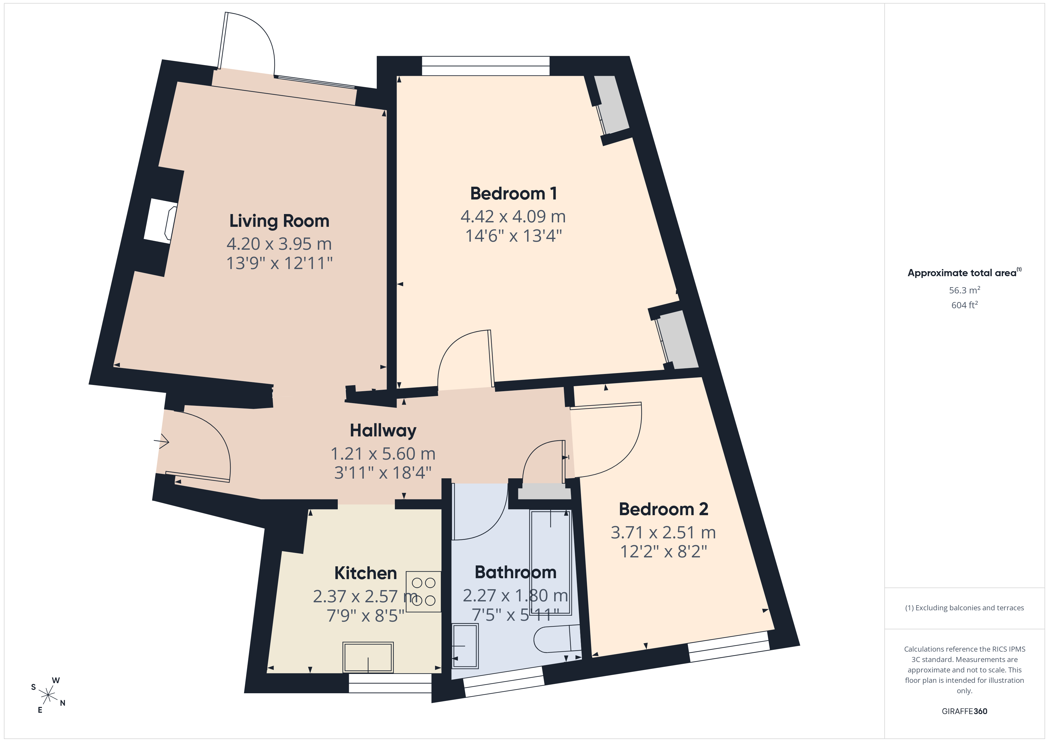 Laleham Road, Surrey floorplan