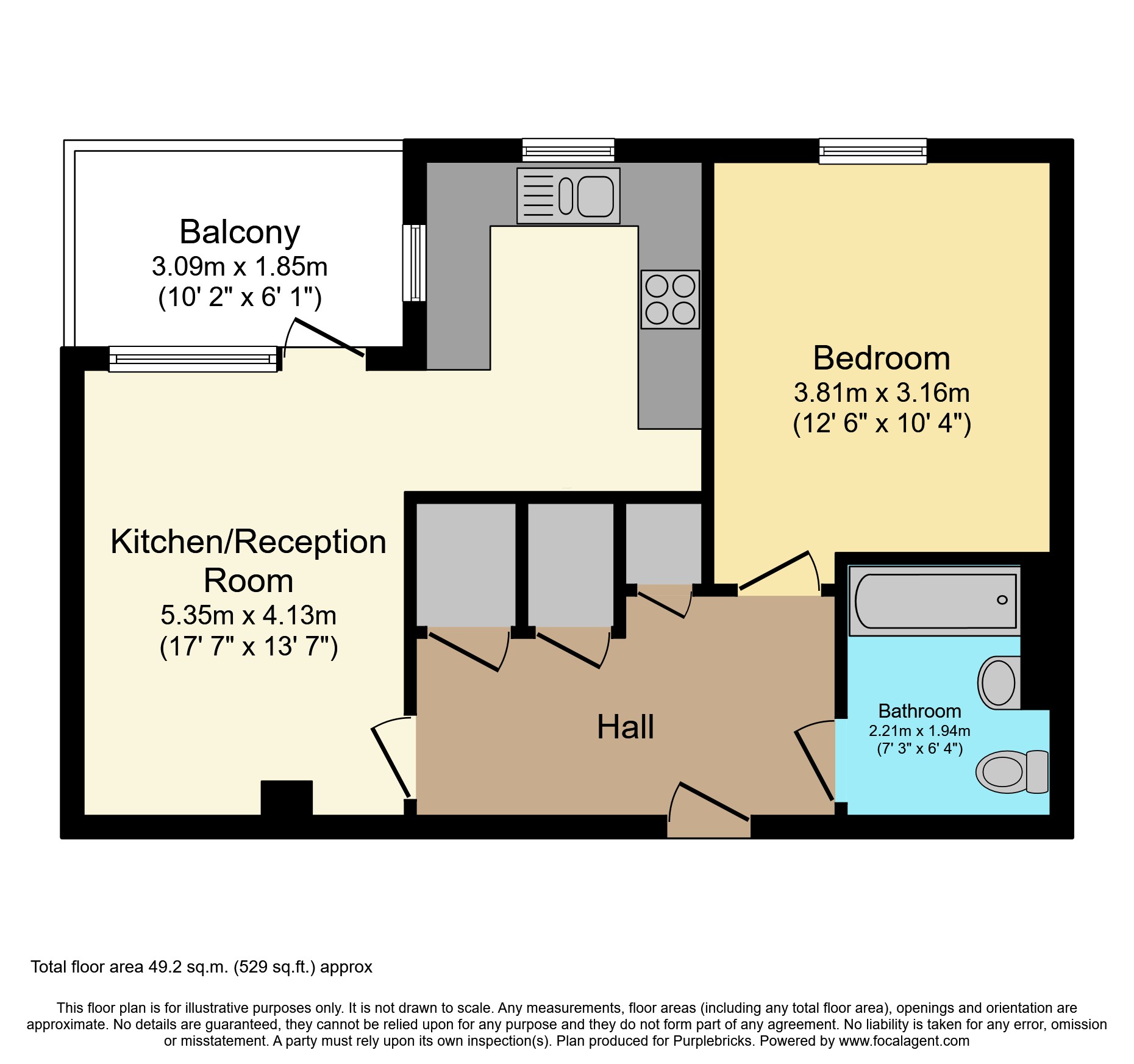 215 Mitcham Road, London, SW17 floorplan