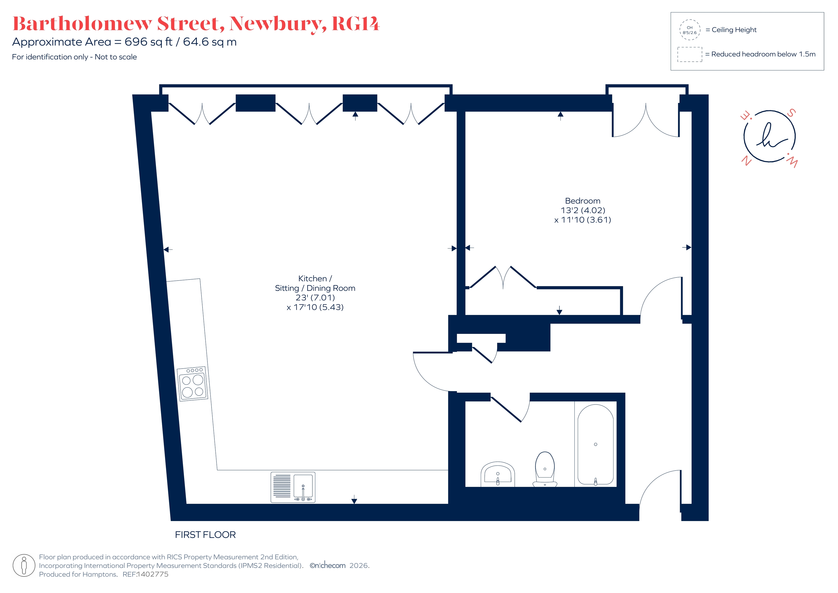 Flat 5, Southbrook House, 25 Bartholomew Street, Newbury floorplan