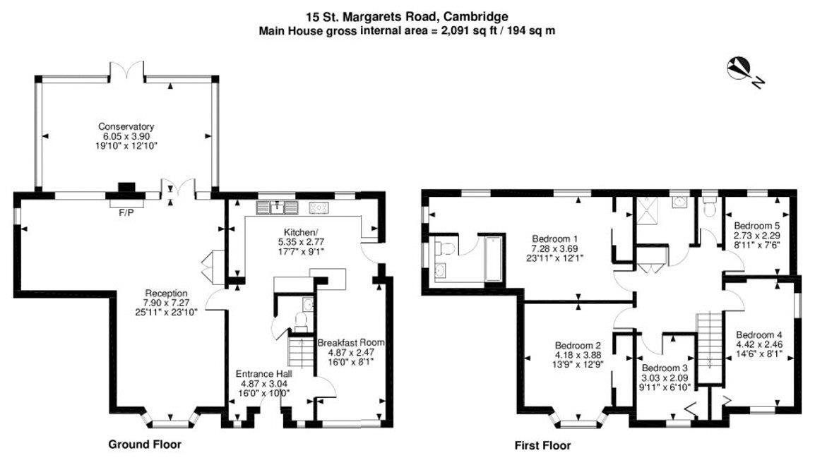 5 Bedrooms  to rent in St. Margarets Road, Girton, Cambridge CB3