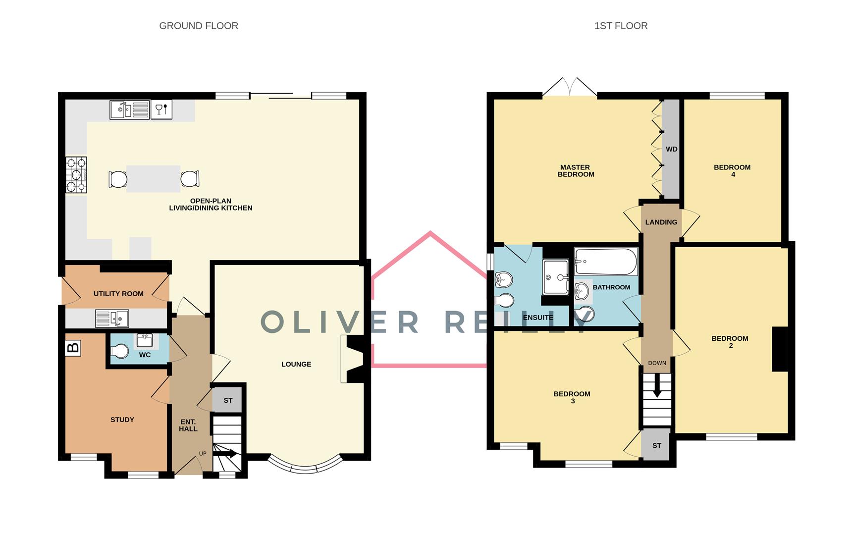 6, Long Lane, Newark floorplan