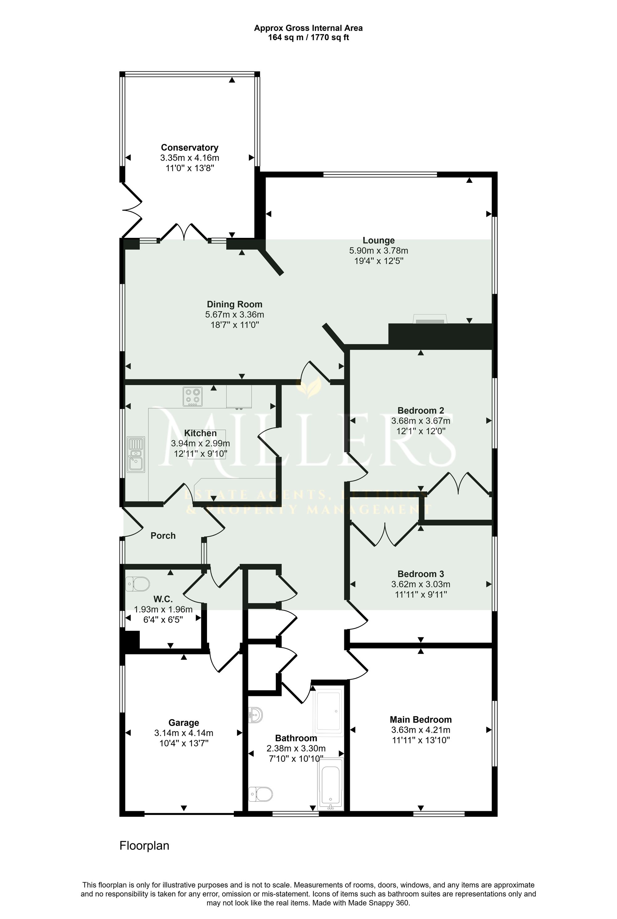 New Links Madams Lane, Cromer floorplan