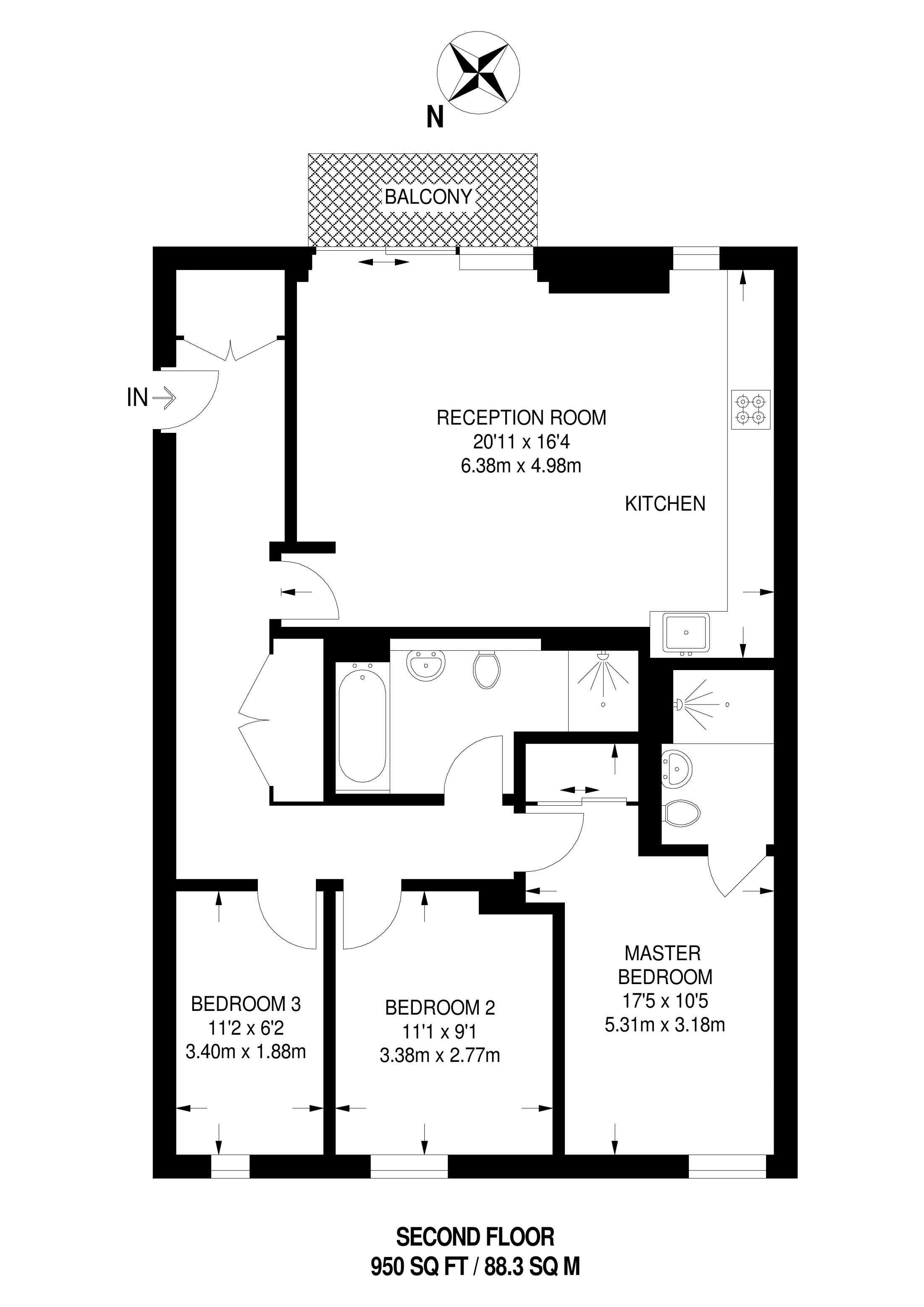 3 Bedrooms Flat to rent in Bovet Court, Stepney E1