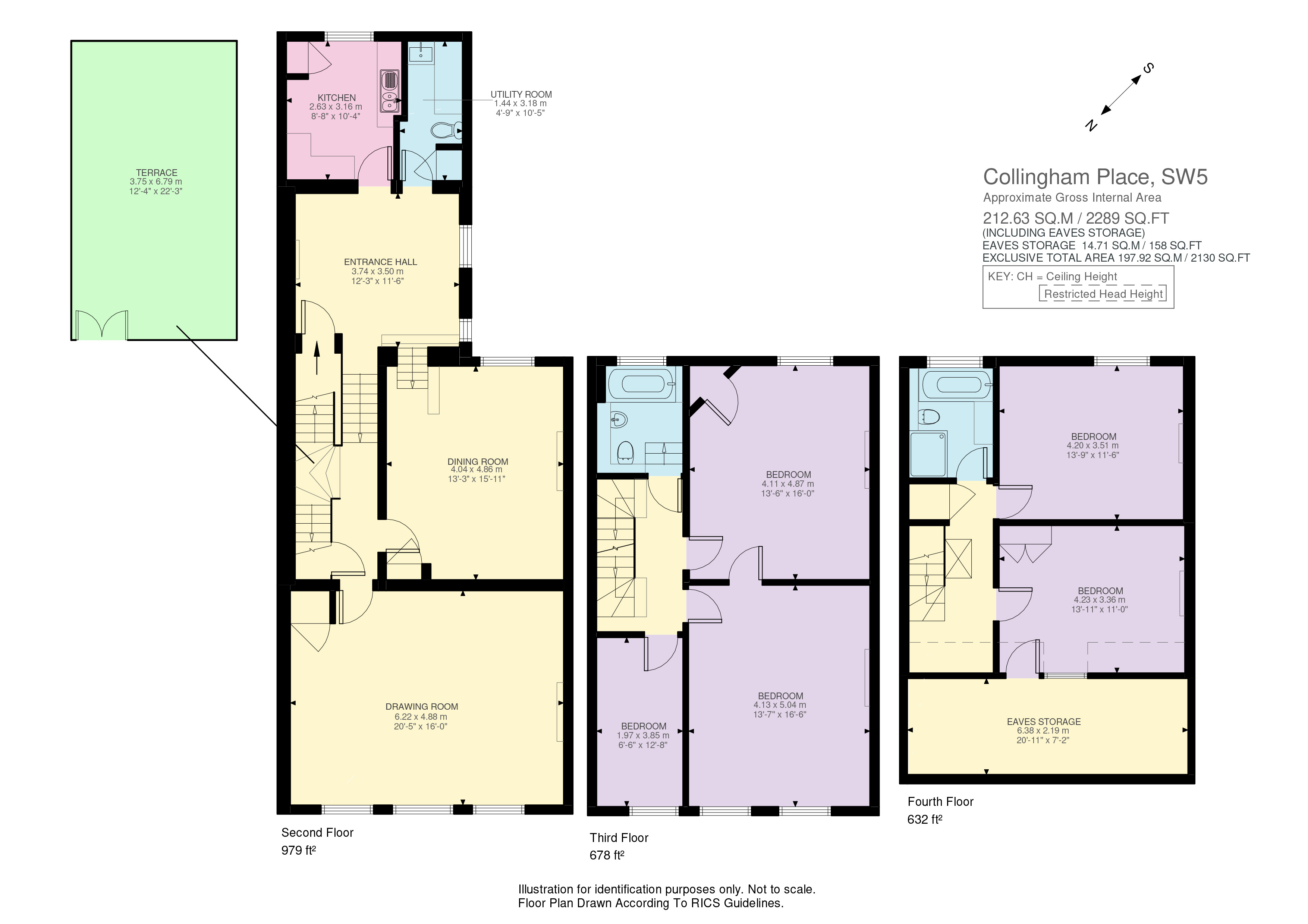 28, Collingham Place, London floorplan
