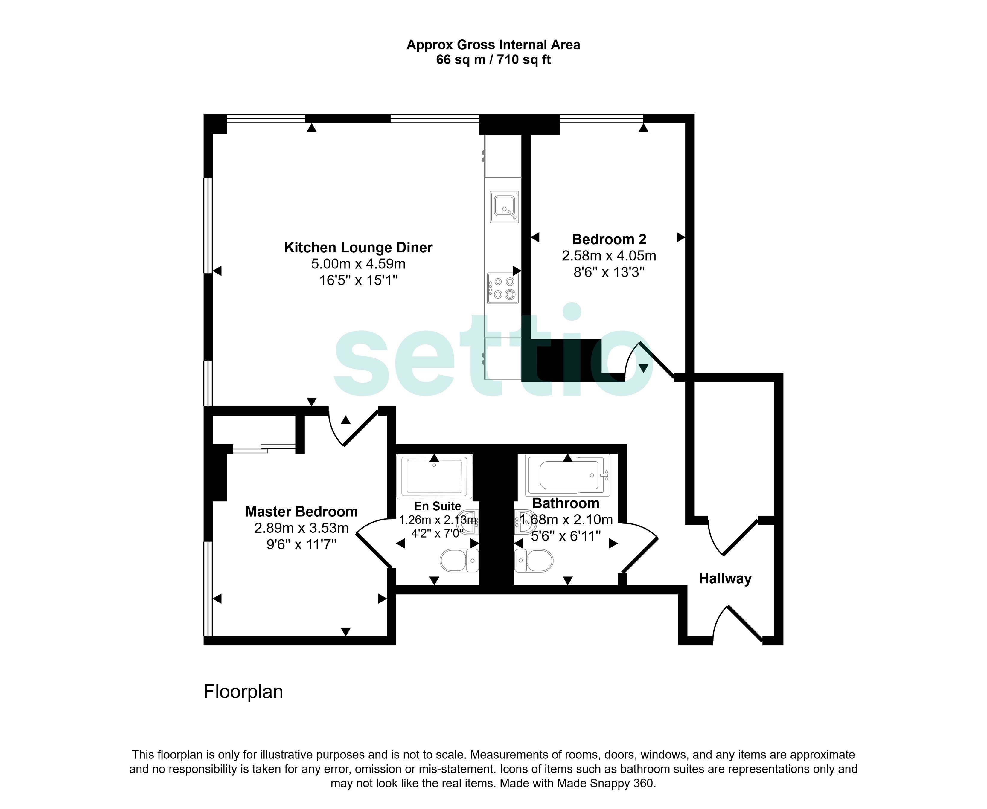 5, Red, Salford floorplan