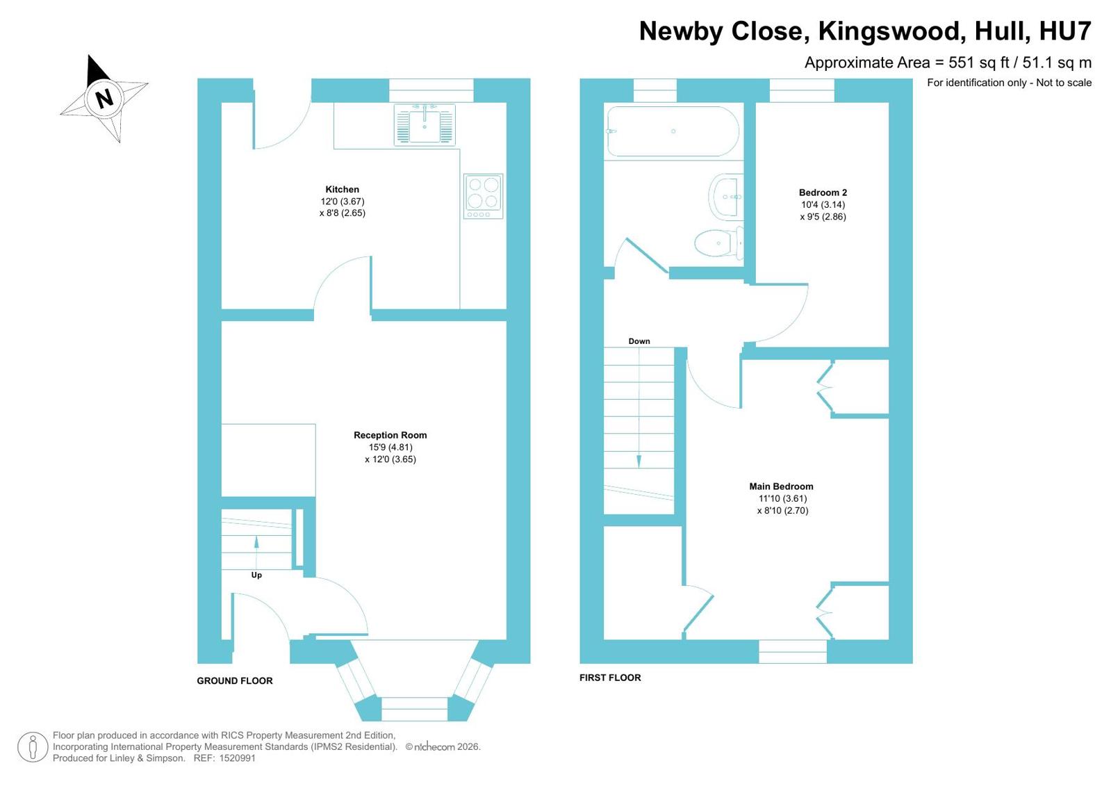 3, Newby Close, Hull floorplan