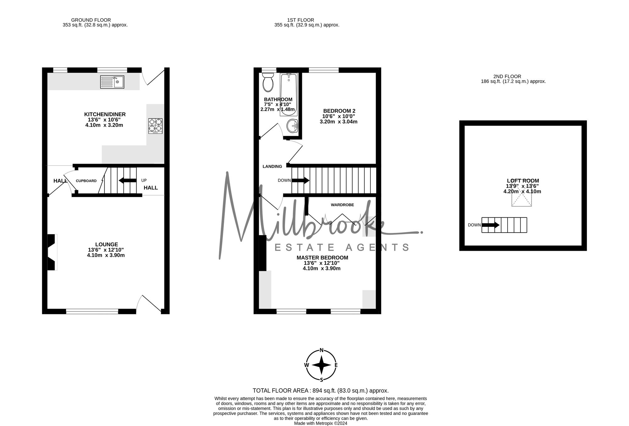 9 Mill Street, Manchester floorplan