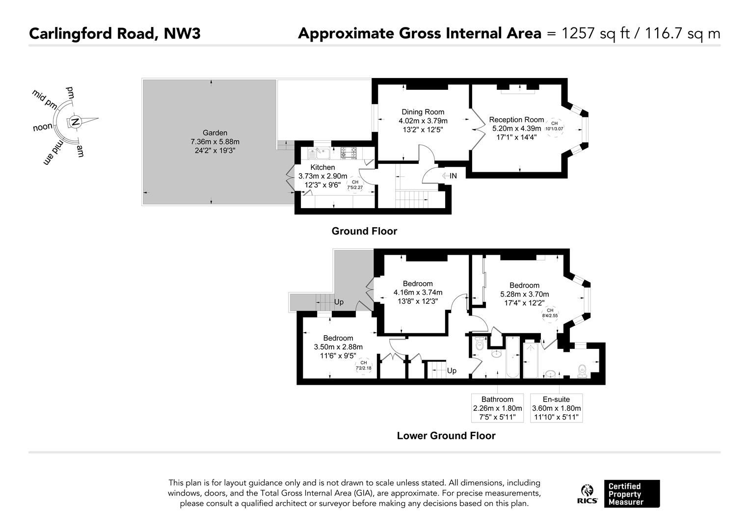 Flat 1, 31, Carlingford Road, London floorplan