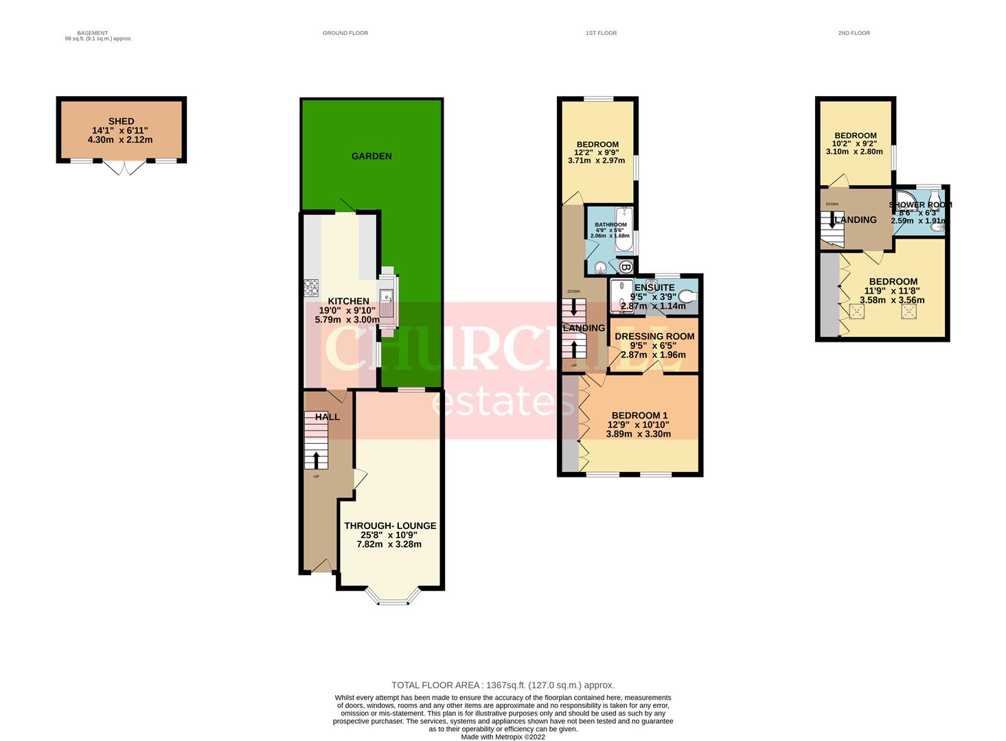 16, Granville Road, South Woodford floorplan