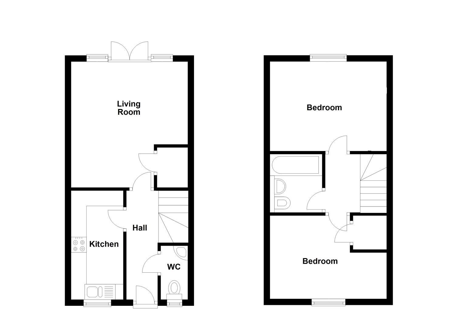 Hundleby Court, St. Nicholas Manor, Cramlington NE23, 2 bedroom semi