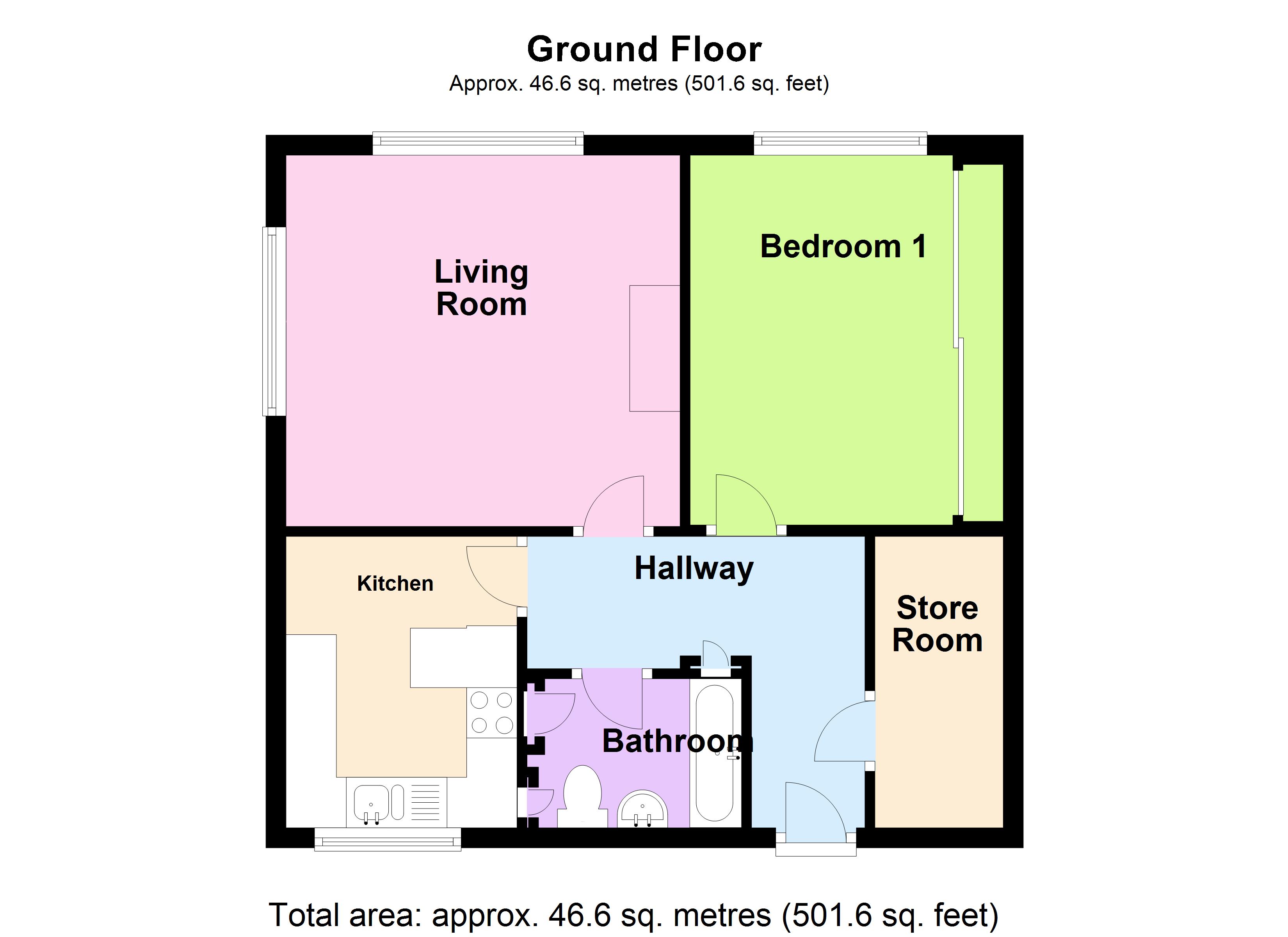 1 Bedrooms Flat for sale in Avon Way 3Yj, Colchester, Essex CO4