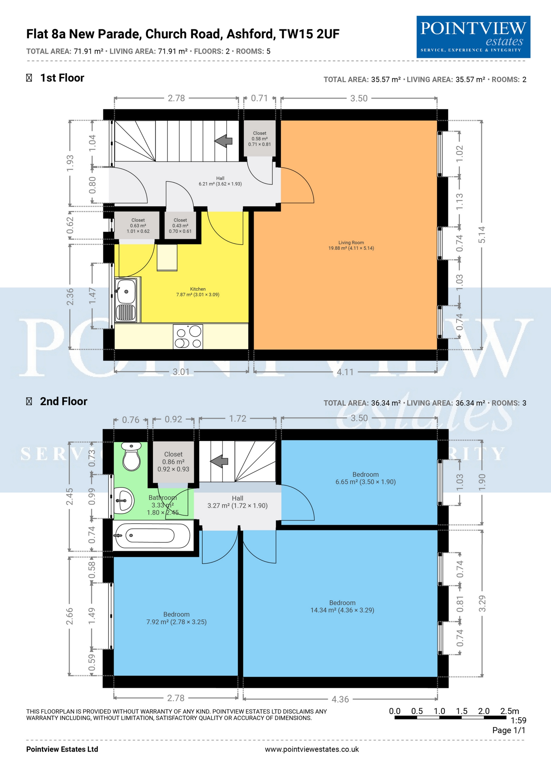 8a New Parade, Church Road, Ashford floorplan