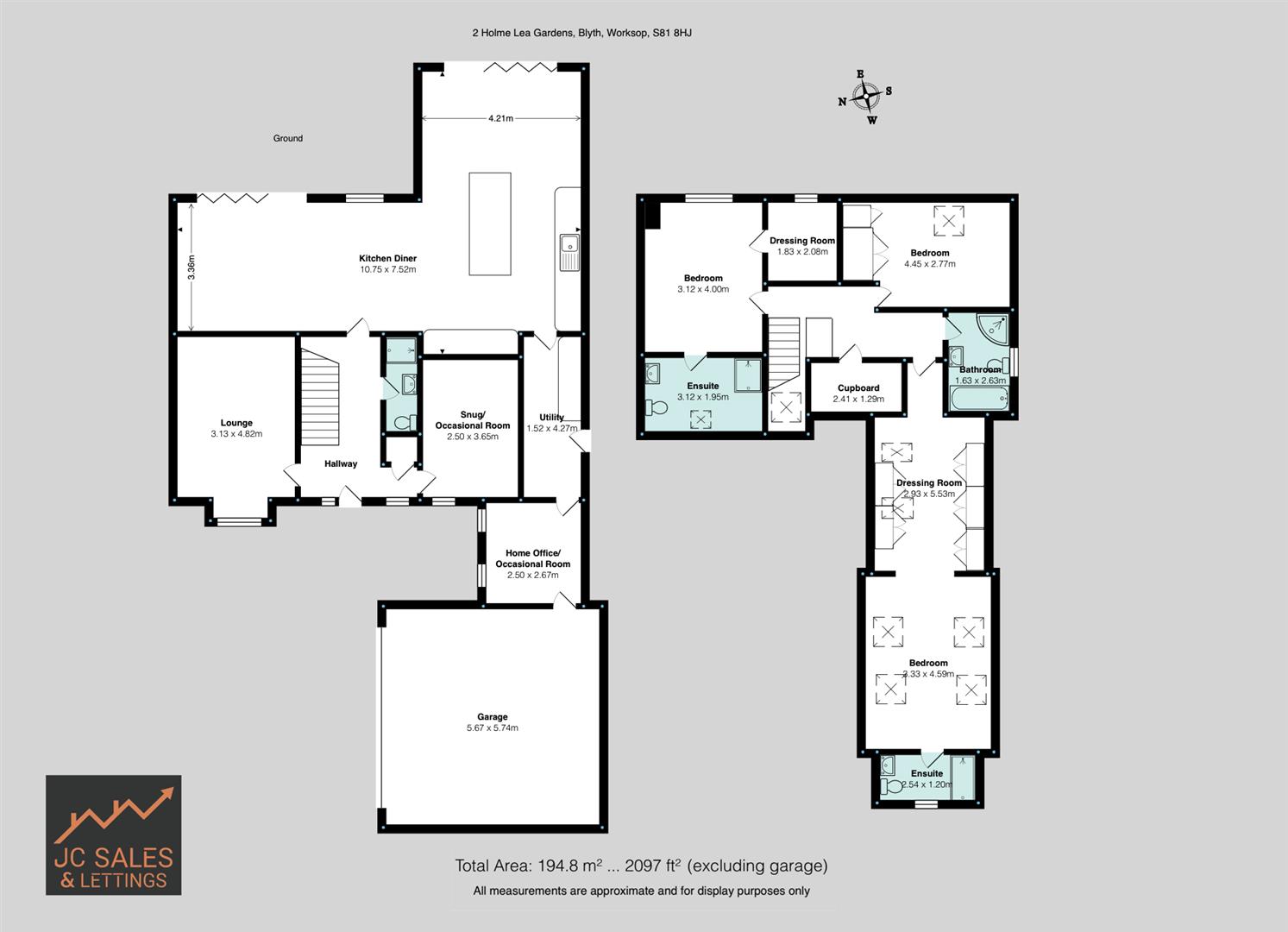 2, Holme Lea Gardens, Blyth floorplan