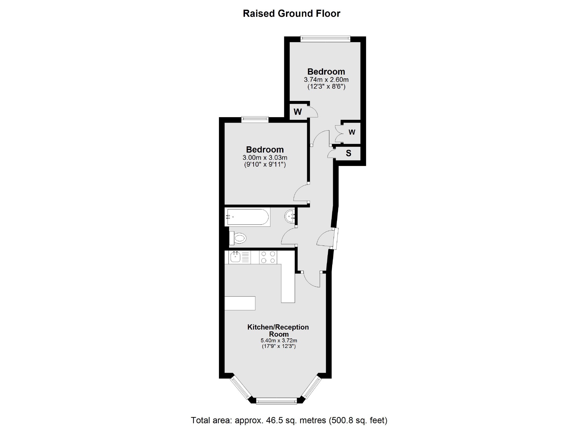 Flat 2, 86, Edith Grove, London floorplan
