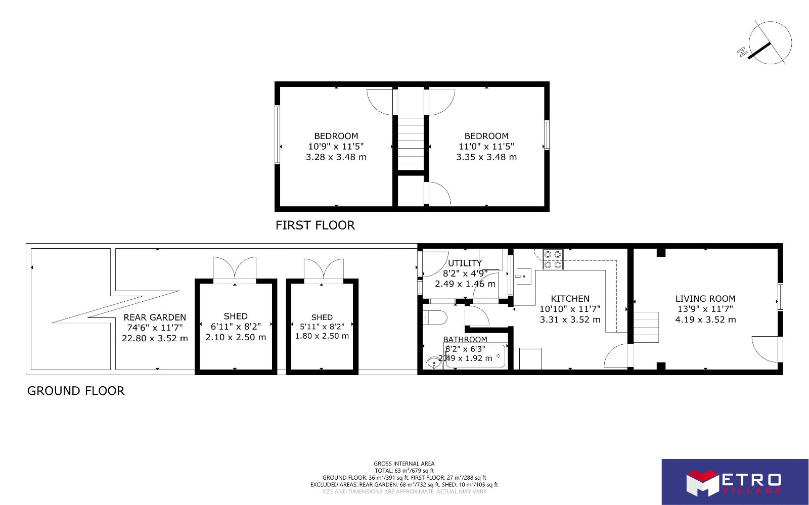 223, Hawley Road, Kent floorplan