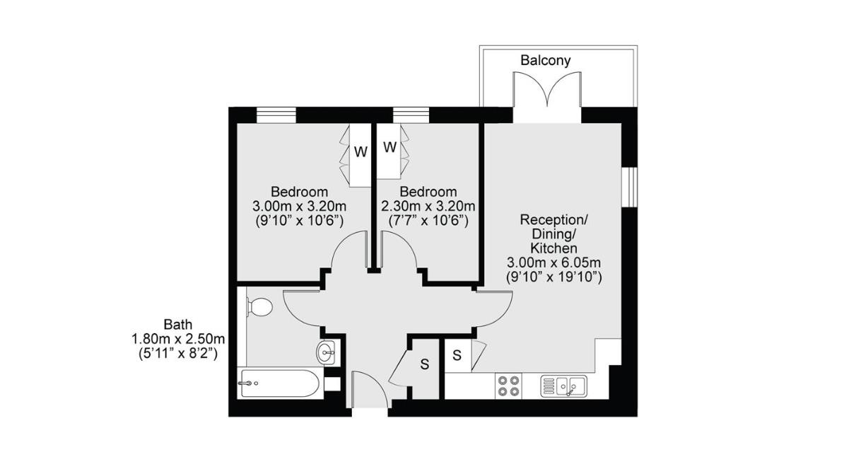 14 Cody Apartments, 34 Ager Avenue, Dagenham floorplan
