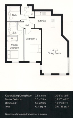 2 Bedrooms Flat to rent in 175 Church Street East, Woking GU21