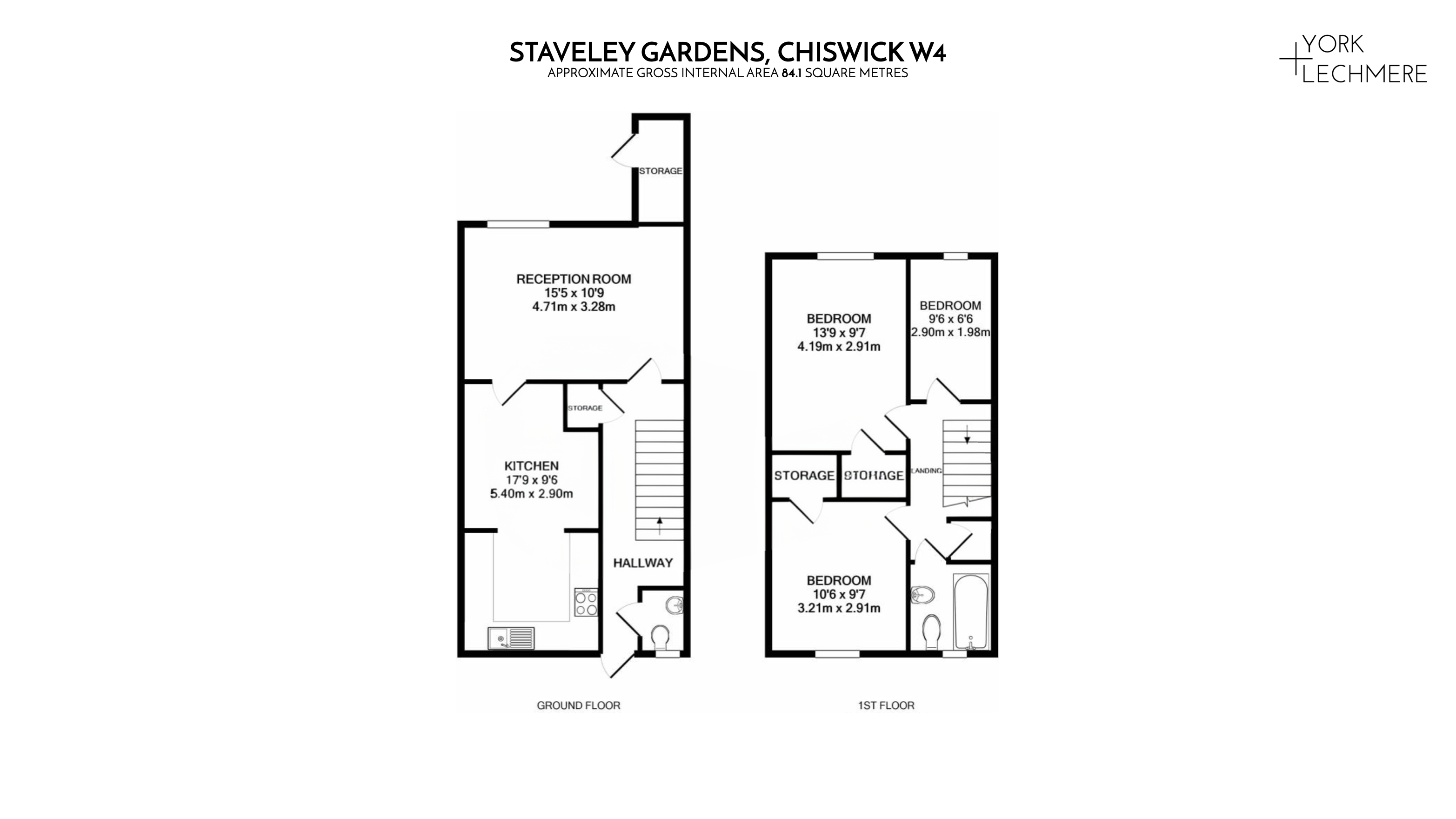 90, Staveley Gardens, London floorplan