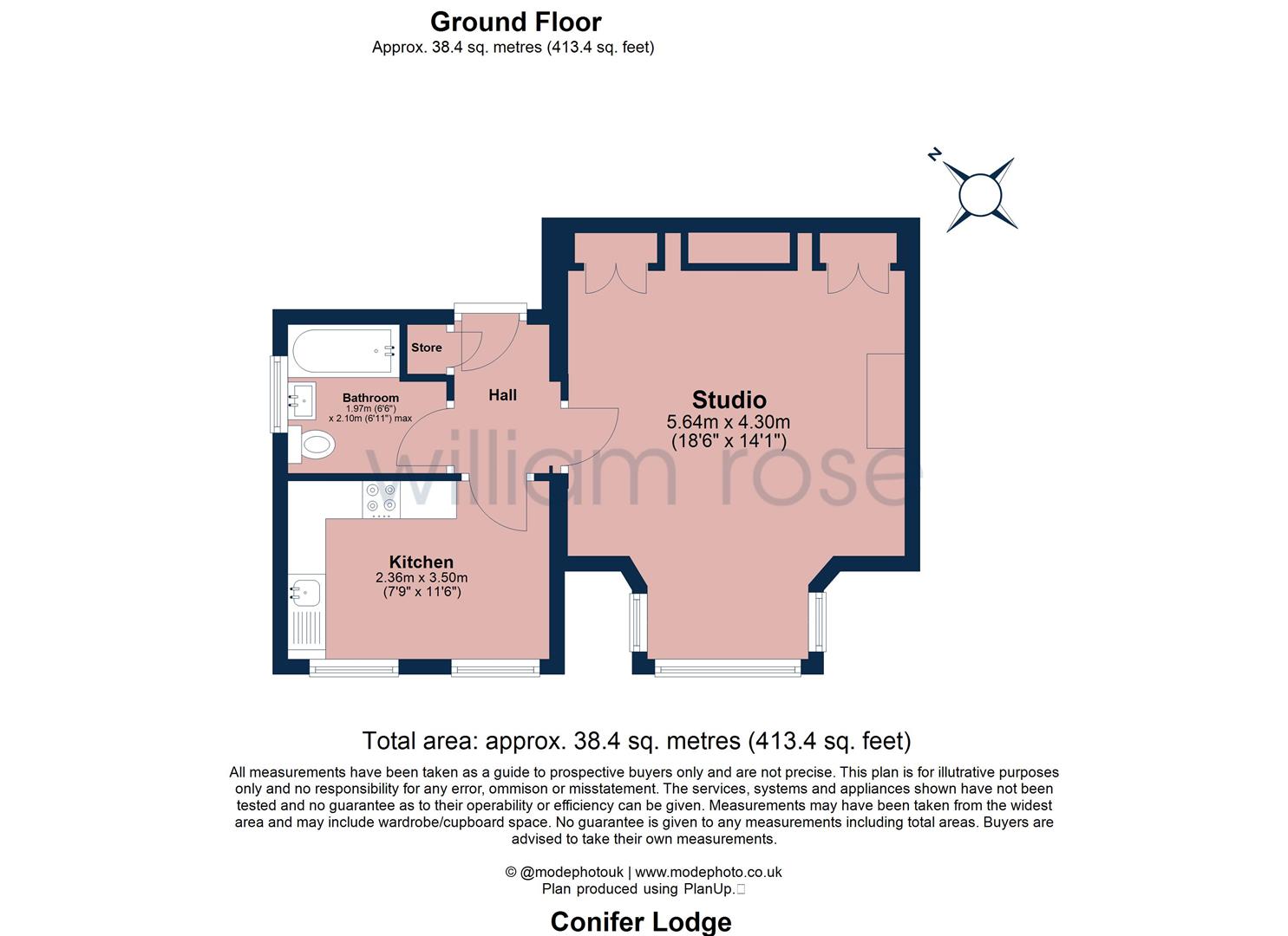1, Conifer Lodge, Montalt Road, Woodford Green floorplan