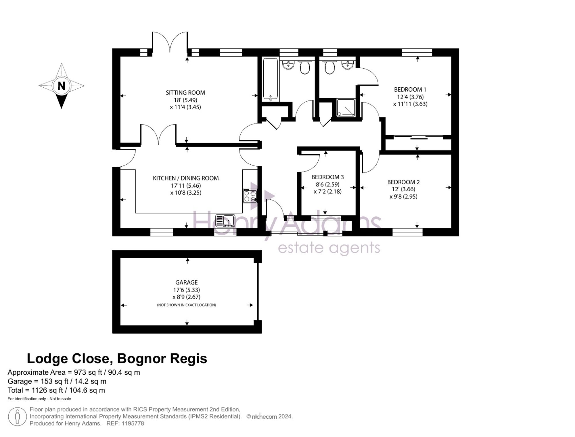 11 Lodge Close, Bognor Regis floorplan