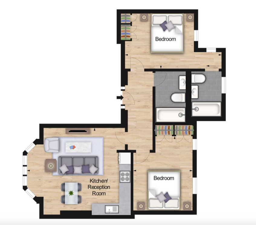 2 Bedrooms Flat to rent in Hamlet Gardens, Ravenscourt Park, London W6