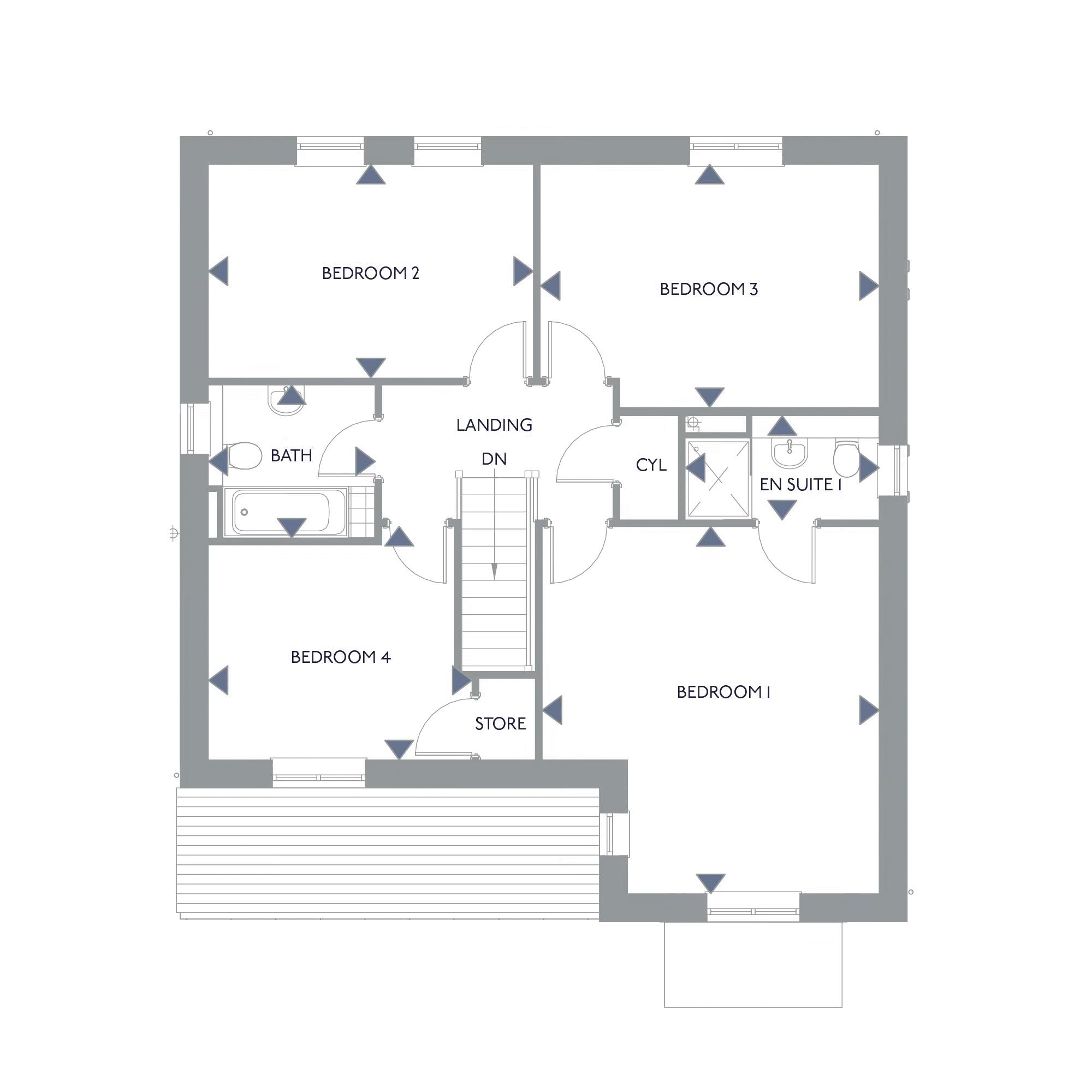 Plot 4 The Fulford, Main Street, York floorplan