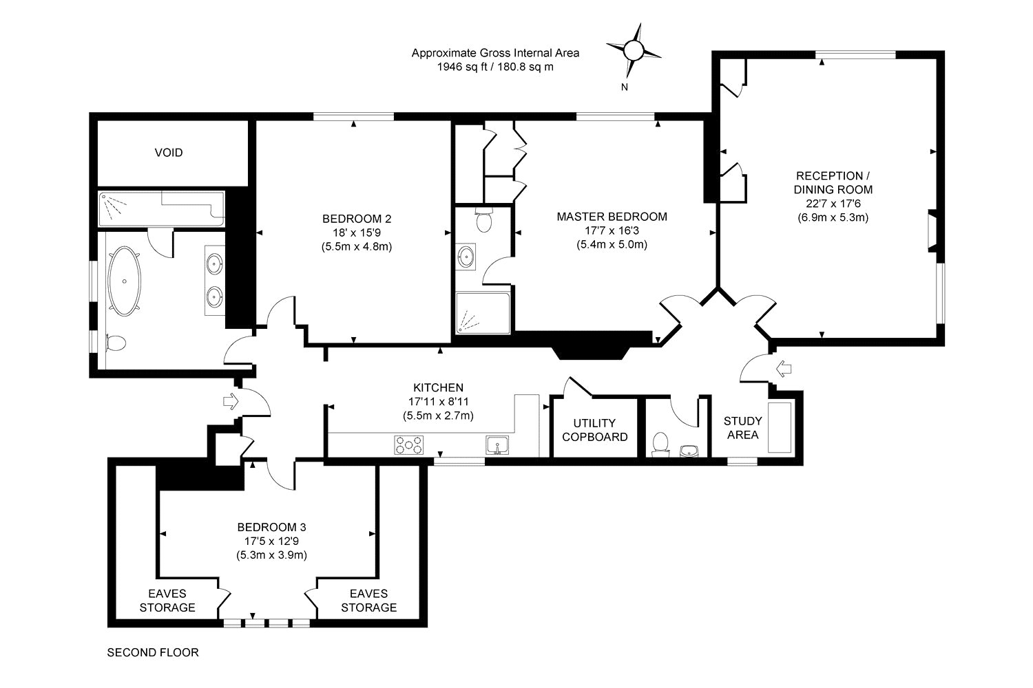 3 Bedrooms Flat for sale in Grand Avenue, Hove, East Sussex BN3