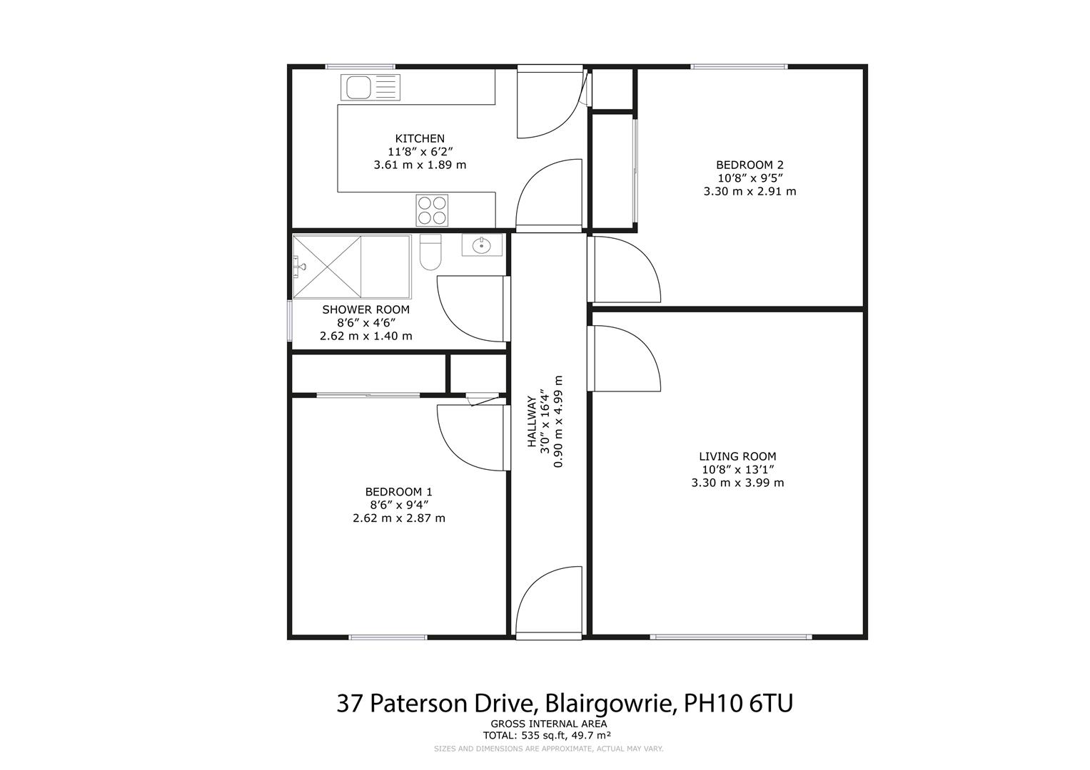 37, Paterson Drive, Blairgowrie floorplan