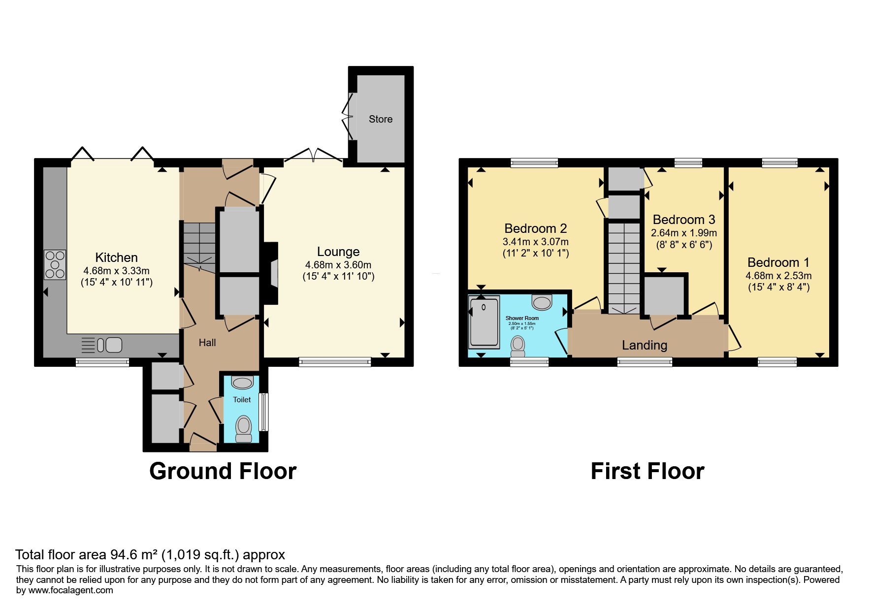 38, Roughwood Way, Rotherham floorplan