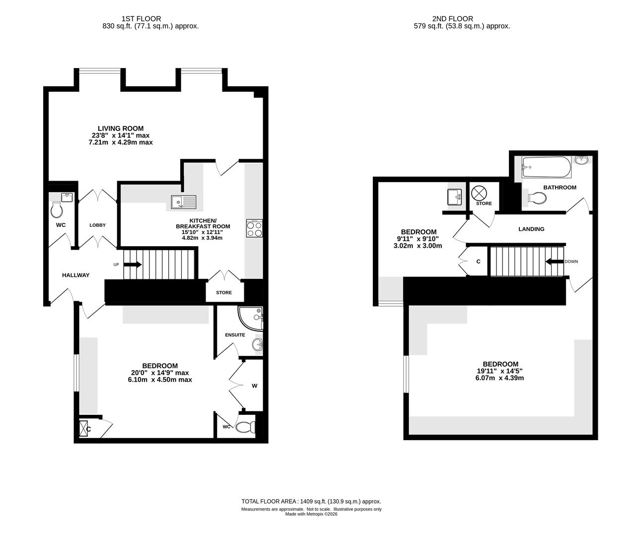 11 Thorndon Hall, Thorndon Park, Brentwood floorplan